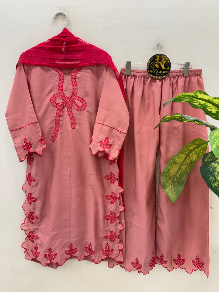Bow Embroidered Suits
