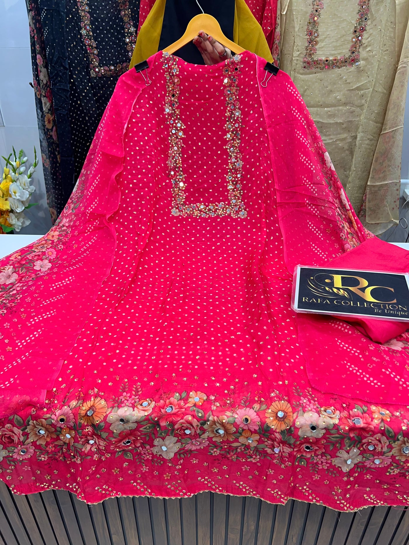 Organza Unstitch Suit 1625