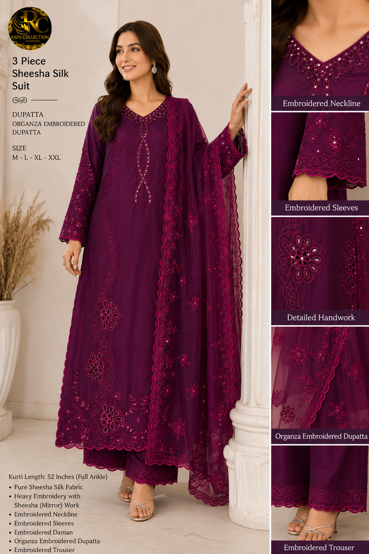 Long cutwork suits