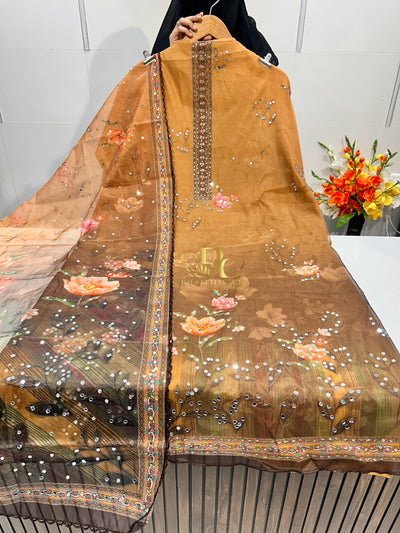 MIRROR WORK UNSTICH SUIT 1715