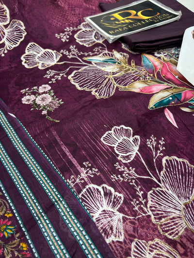 Cotton Zari Work Suit 1800