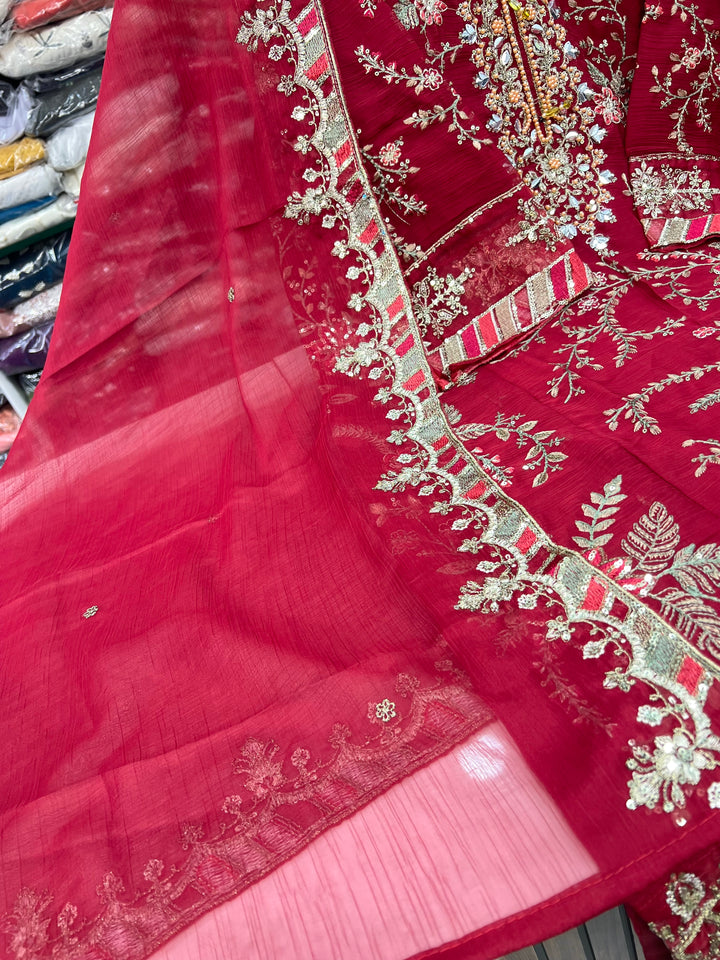 Pakistani handwork embellished collection 53473