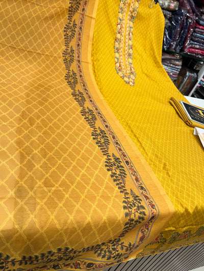 Cotton Unstitched Suit 1579