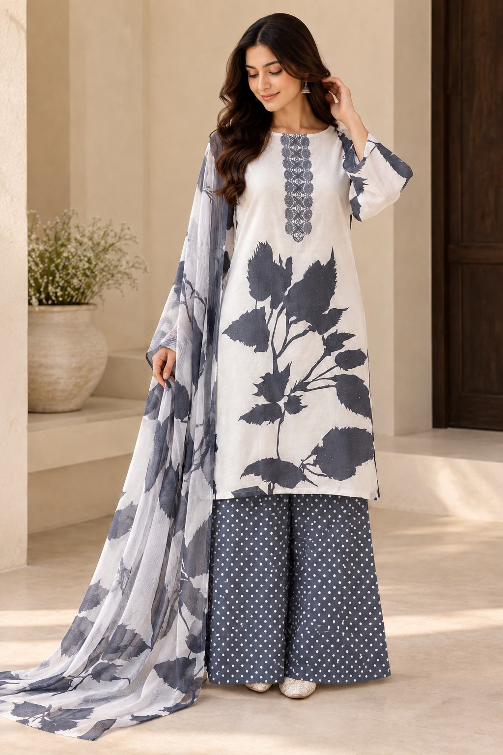 Slub Cotton Unstitched Suits