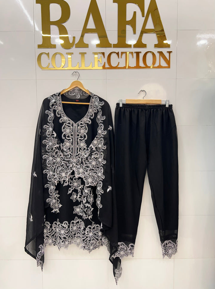 Stone embroidered suits 2763