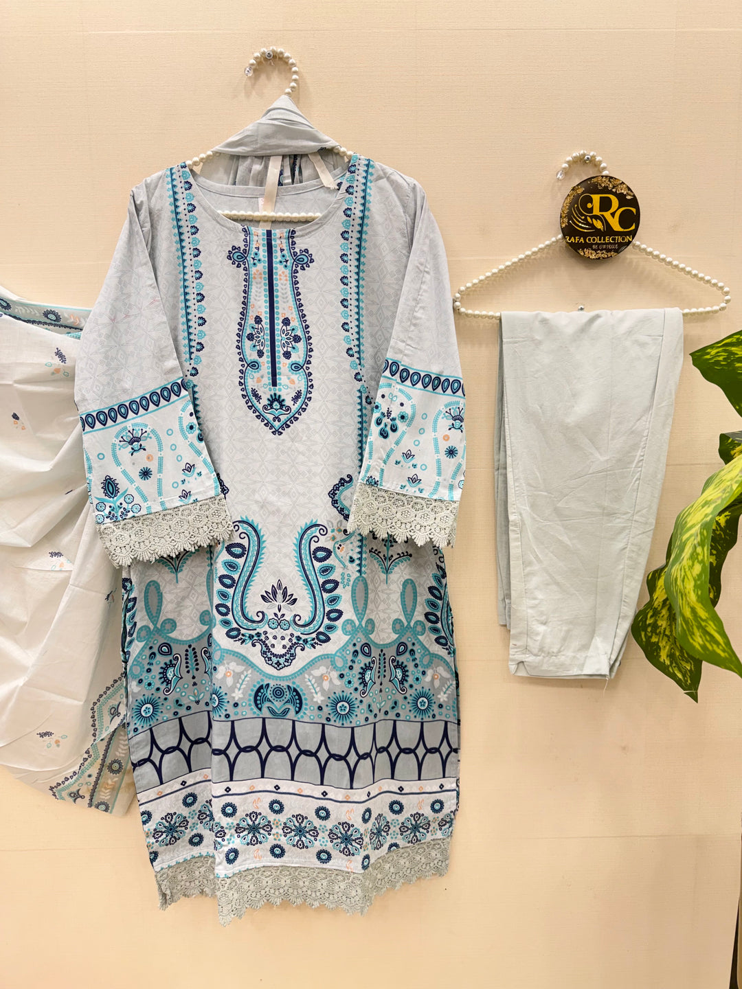 Cotton ready to wear suits 5018