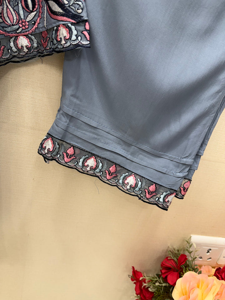 Embroidered plus size suits 2978