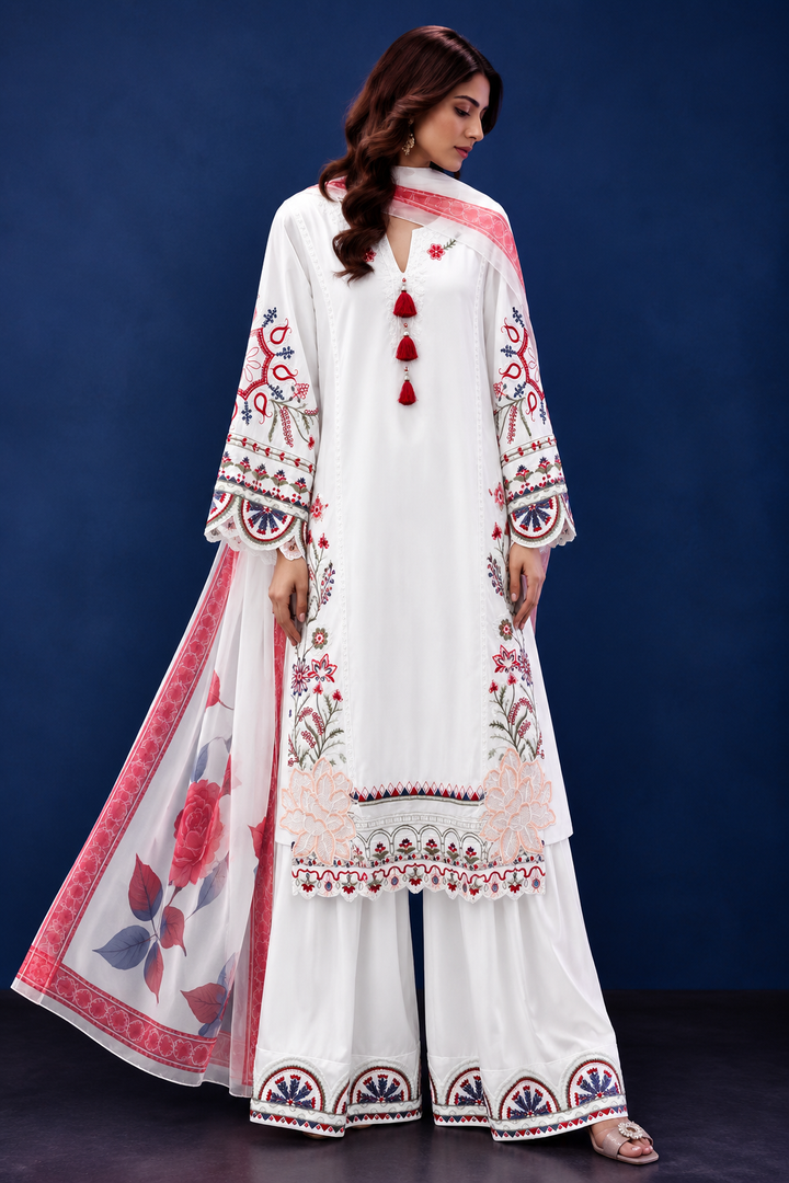 Embroidered Cutwork Suits