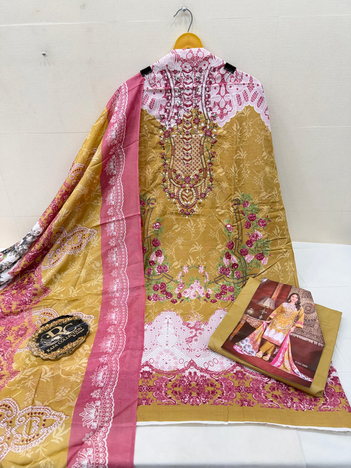 Cotton embroidered suits 2859