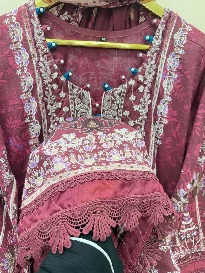 Pakistani patch work suit 40014