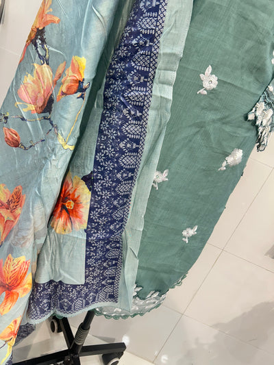 Embroidered Formals Suit 6005