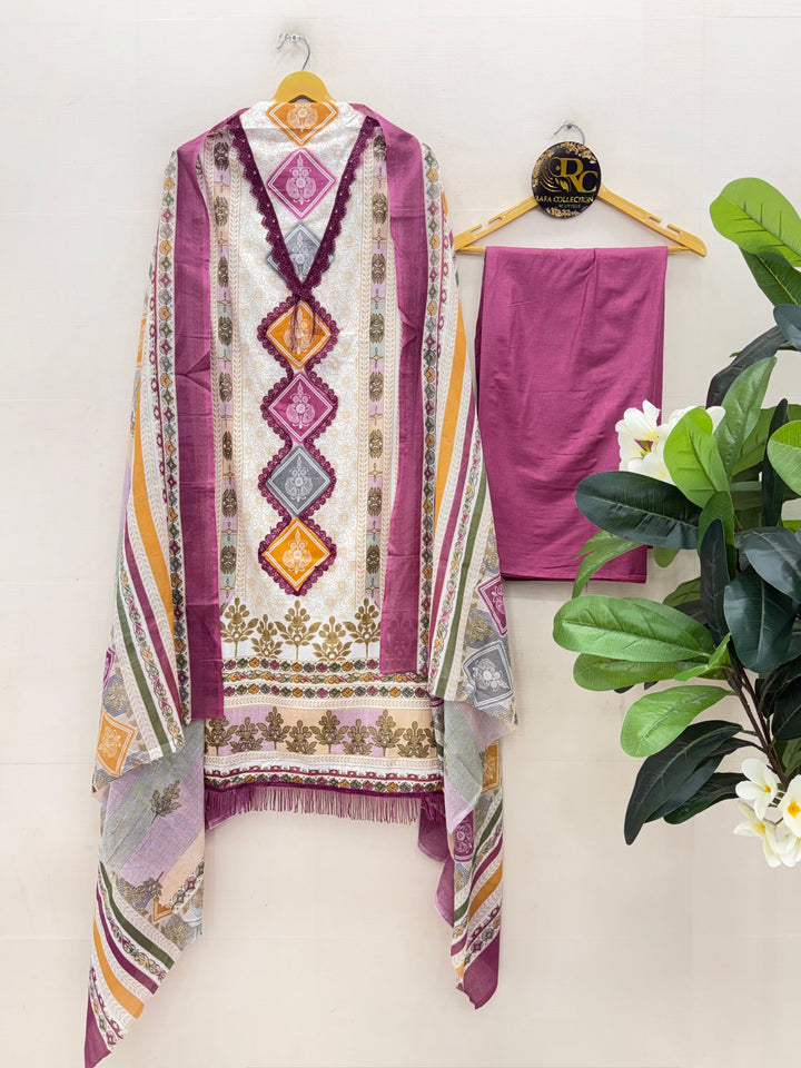 Cotton unstitched Suits