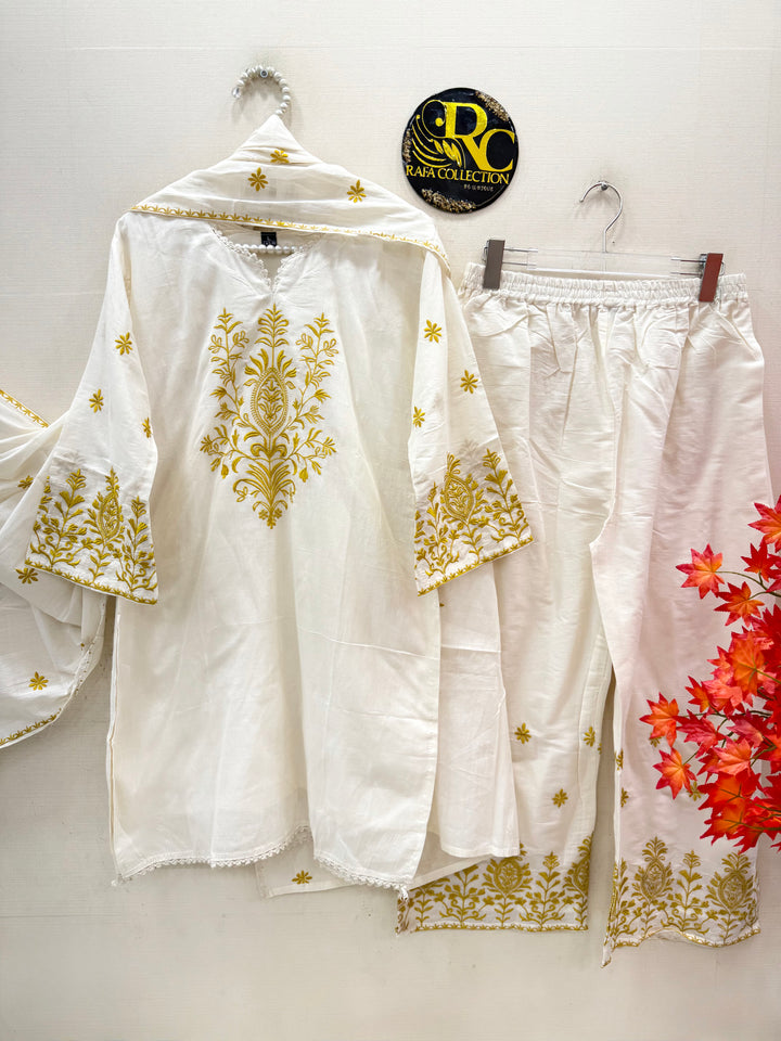 cotton embroidery suits