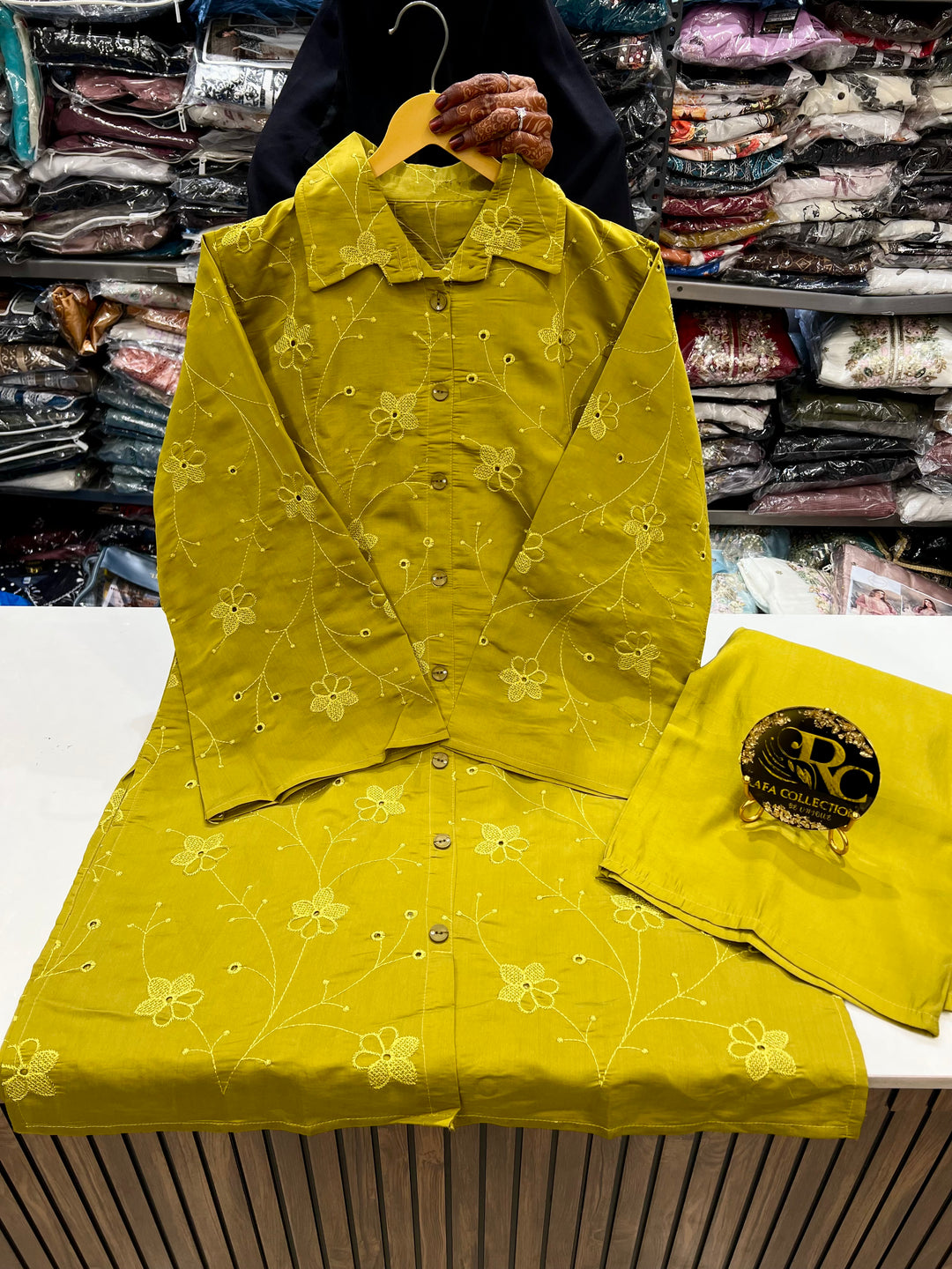 Cotton embroidered co-ord sets 3130