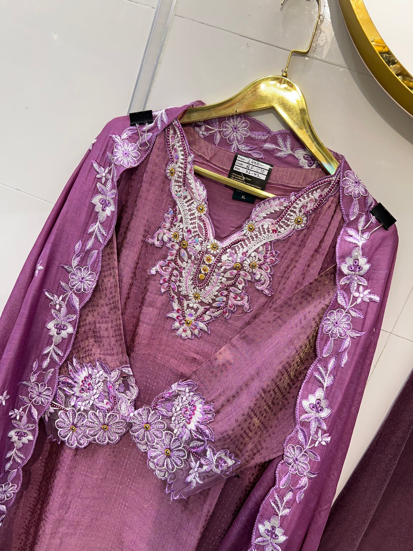 Karachi handwork Suit 1510