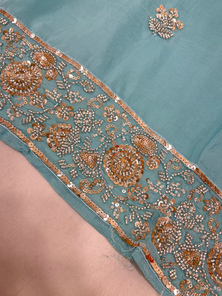Organza unstitched suits