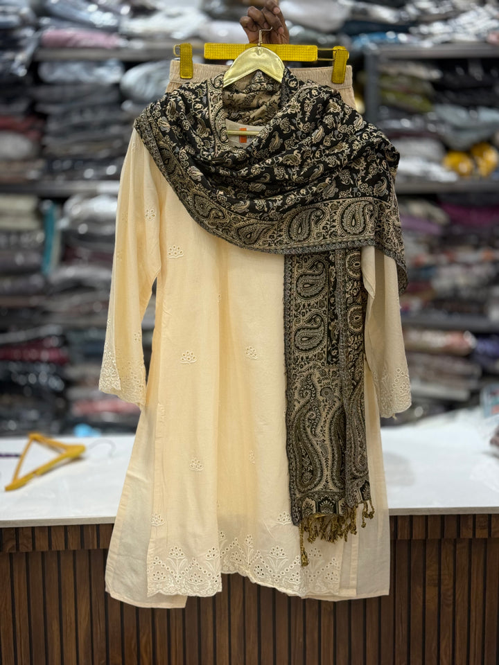 Chikankari pashmina sets