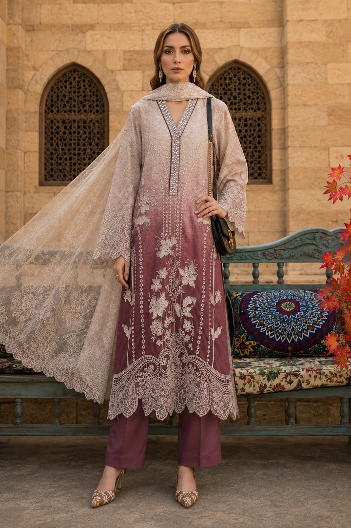 Long Pakistani Embroidered Suits