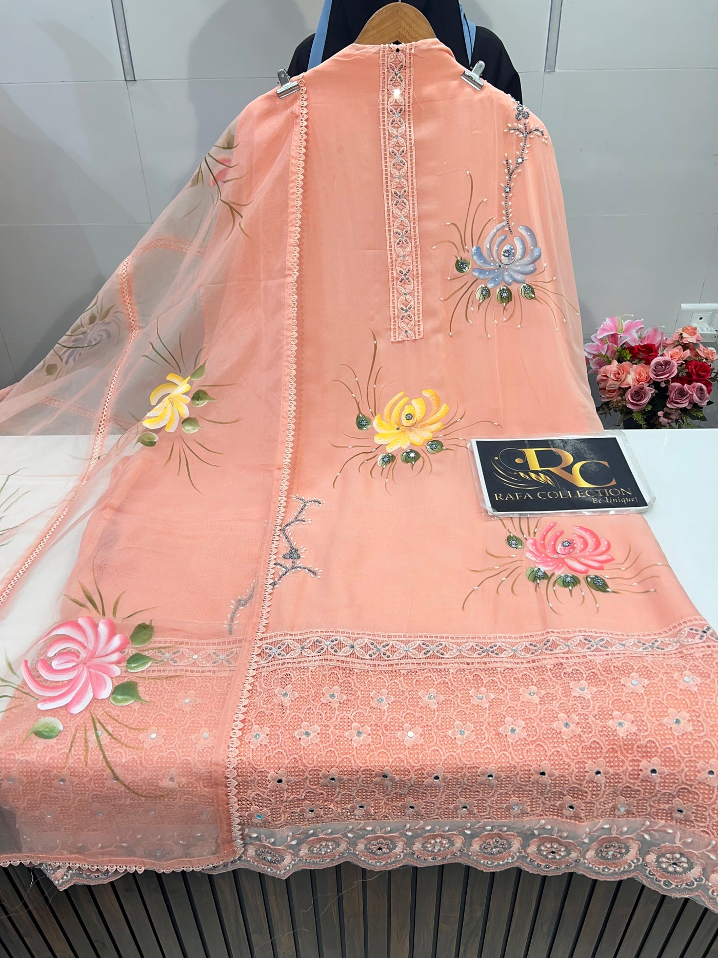 Organza Floral Suit 1969