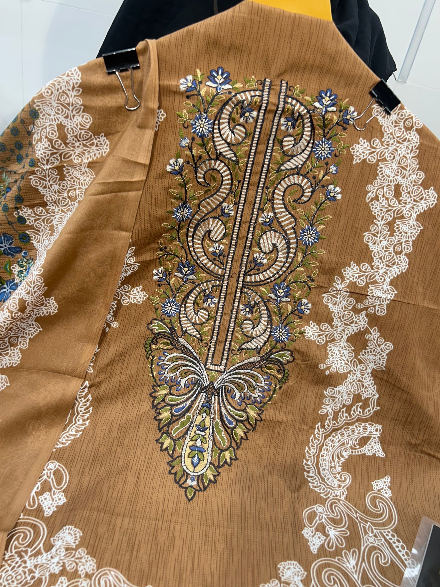 Semi Cotton embroided suit 2102