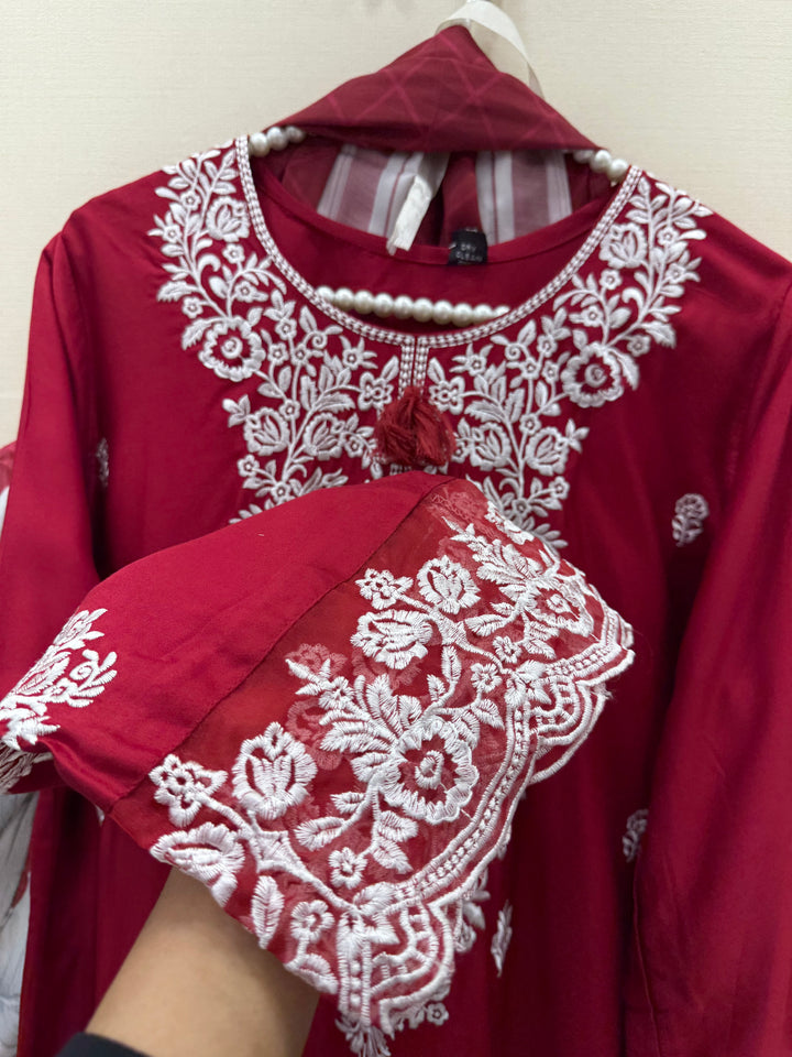 Pakistani Embroidered farshi suits