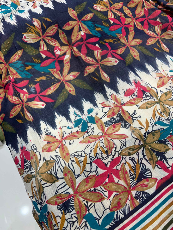 Cotton Unstitched Suit 14020