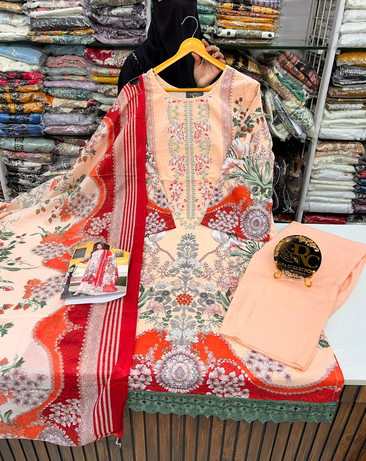 Cotton embroided Pakistani Suits 2825