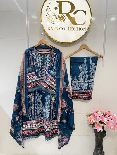 Semi cotton palazzo suits 2299