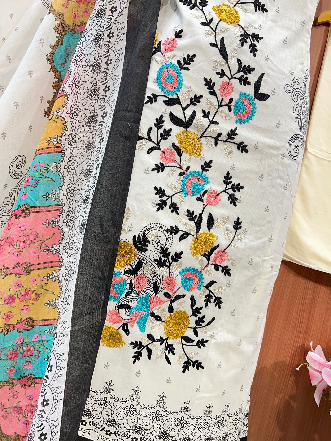 Cotton unstitch suits 2709