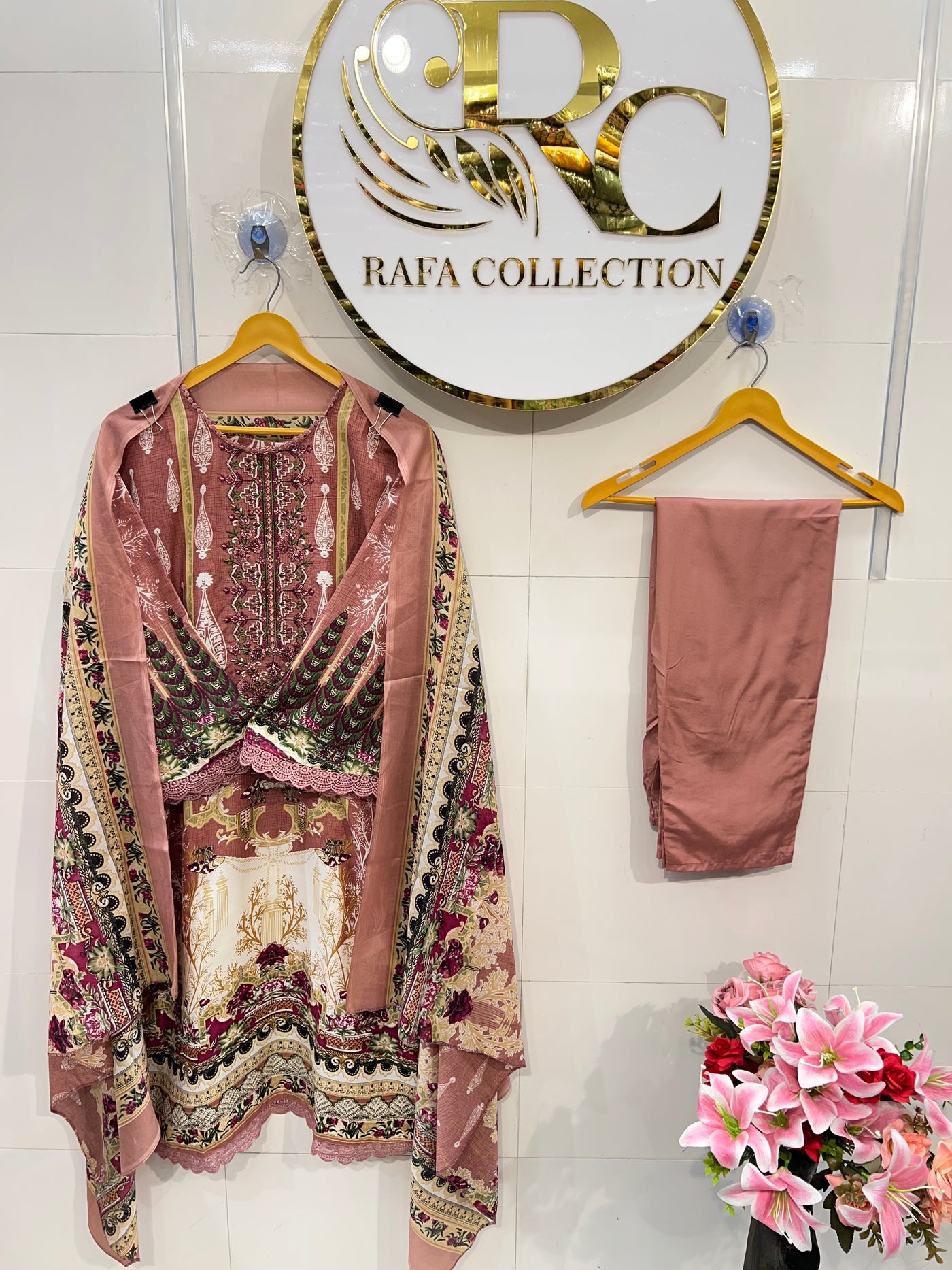 Semi cotton ready to wear suits 2103