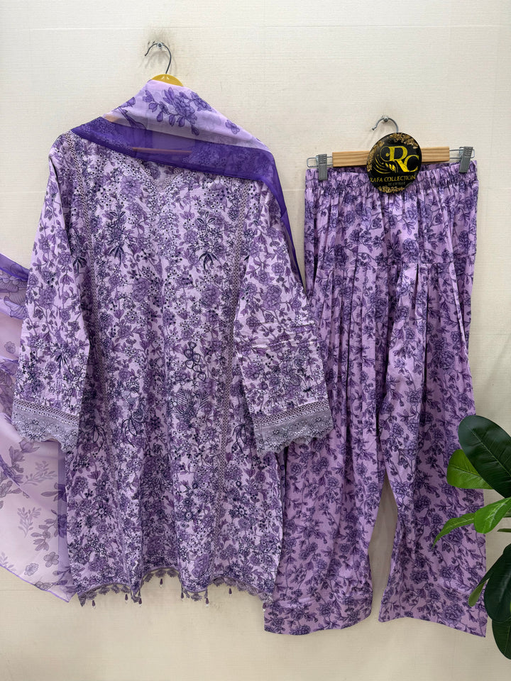Embroidered Farshi Salwar Suits