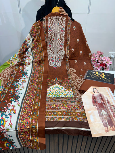 Semi Cotton embroided suit 1898