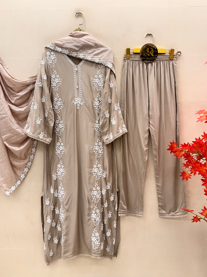 Lucknawi Long kaftan Suits