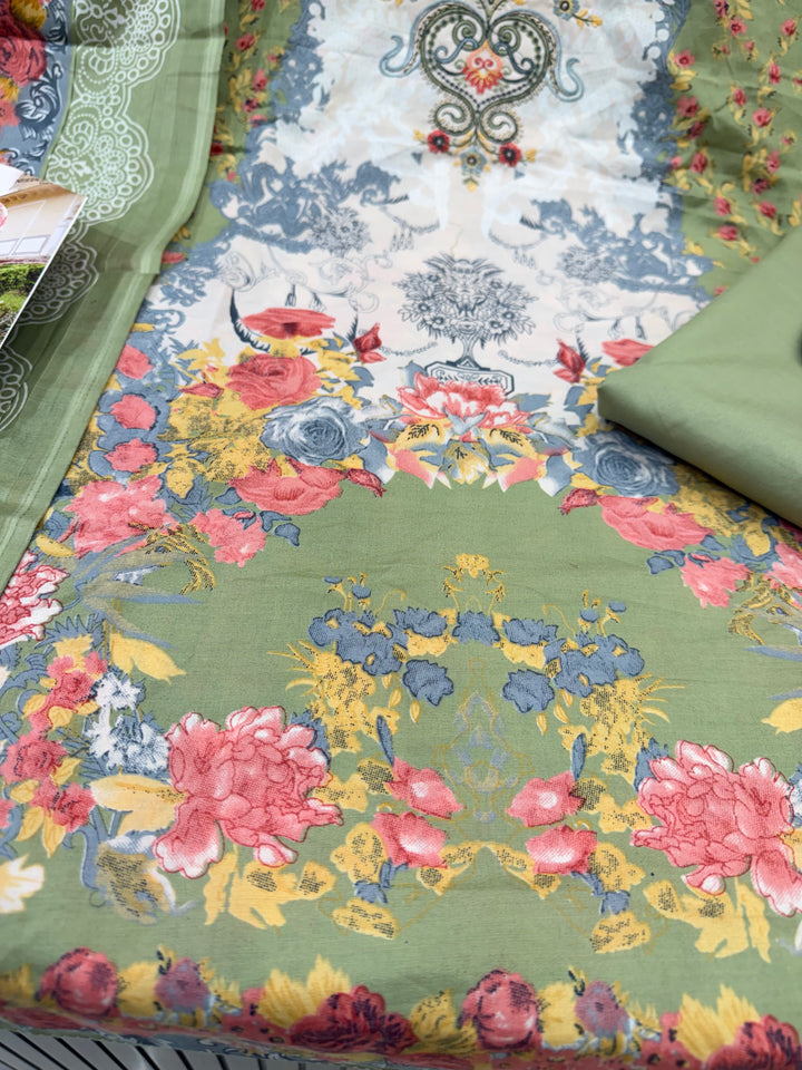 Cotton Embroidered Suit