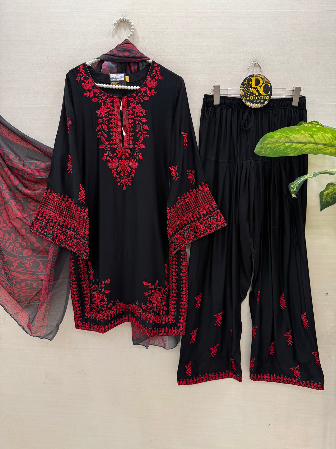 Embroidered Farshi Salwar suits