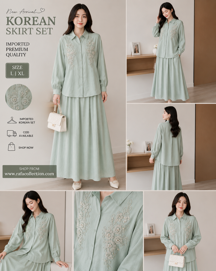 Imported korean skirt Co-ord Sets