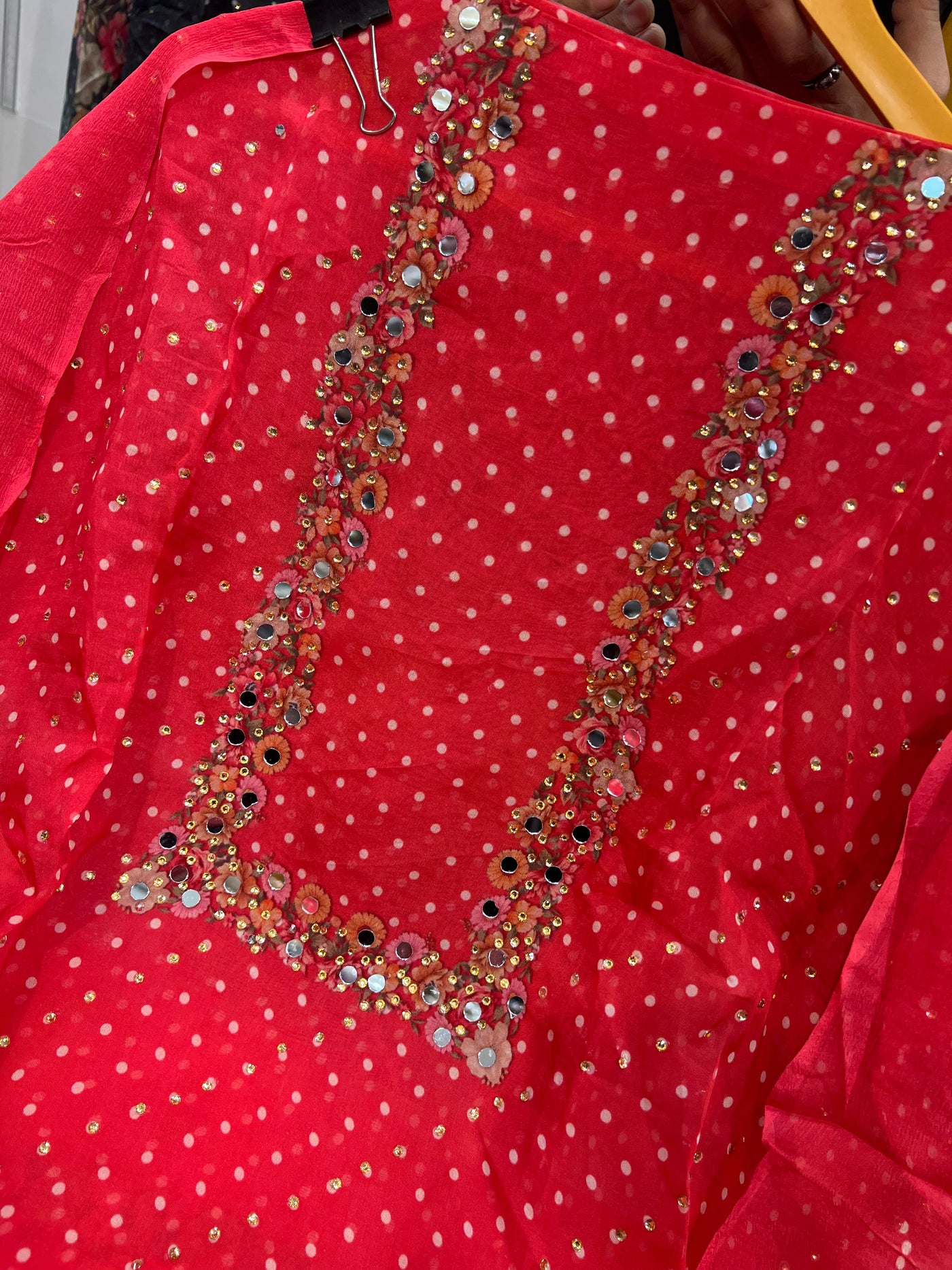 Organza Unstitch Suit 1625