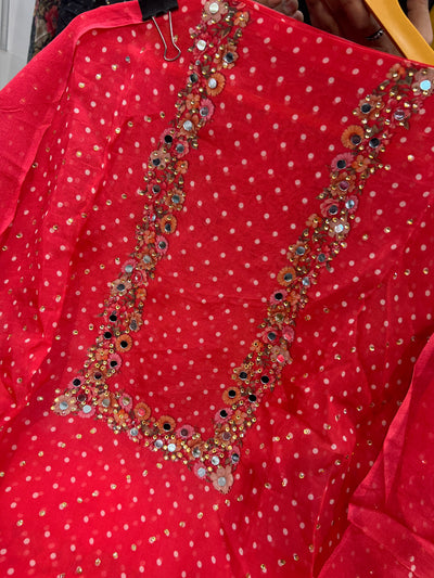 Organza Unstitch Suit 1625