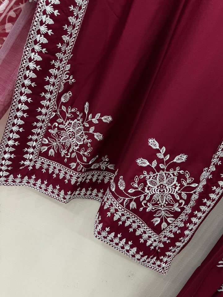 Embroidered Farshi Salwar suits