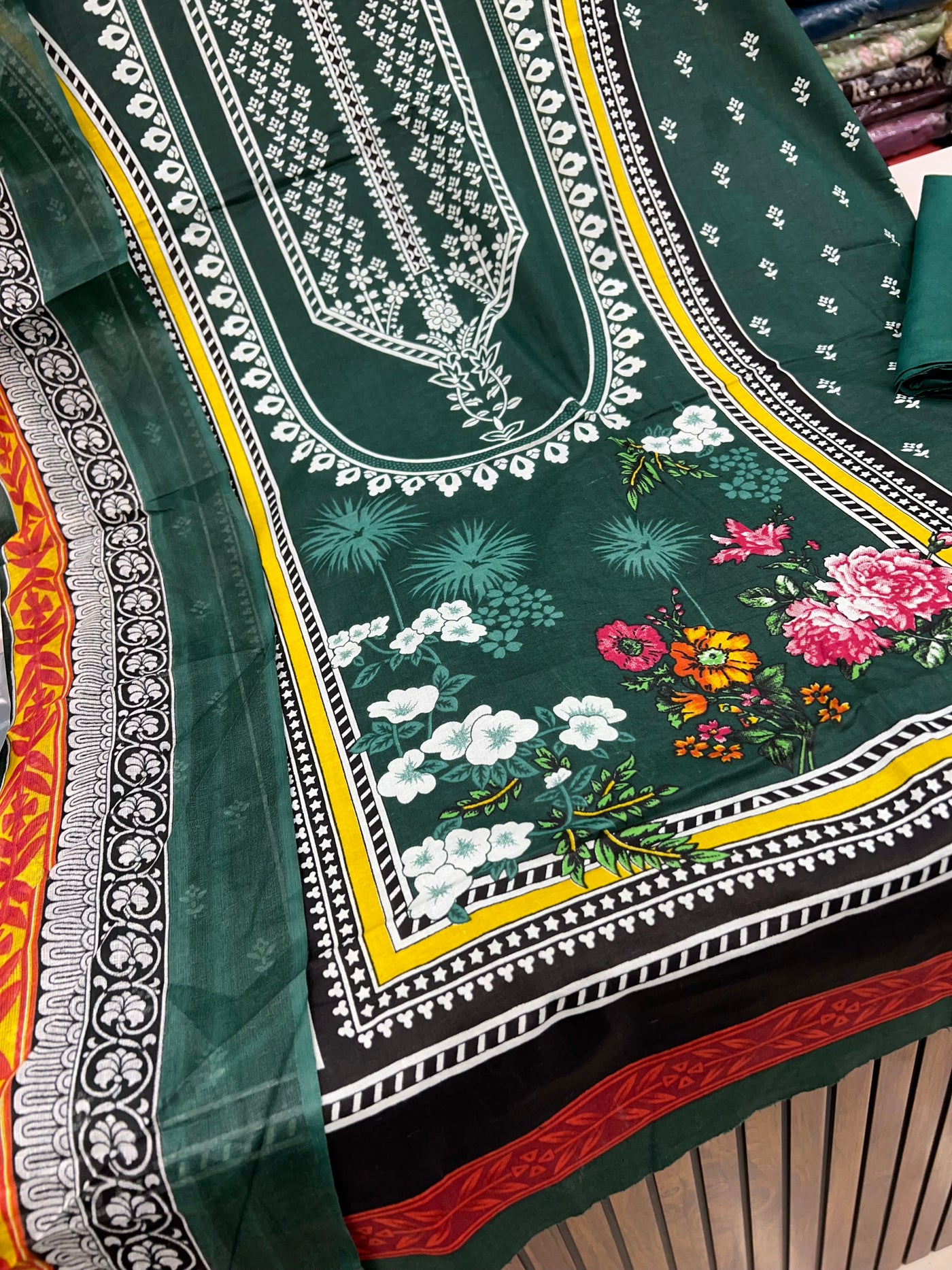 Cotton unstitched suits 2777