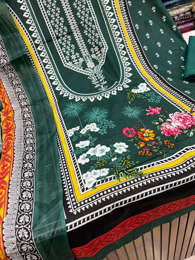 Cotton unstitched suits 2777