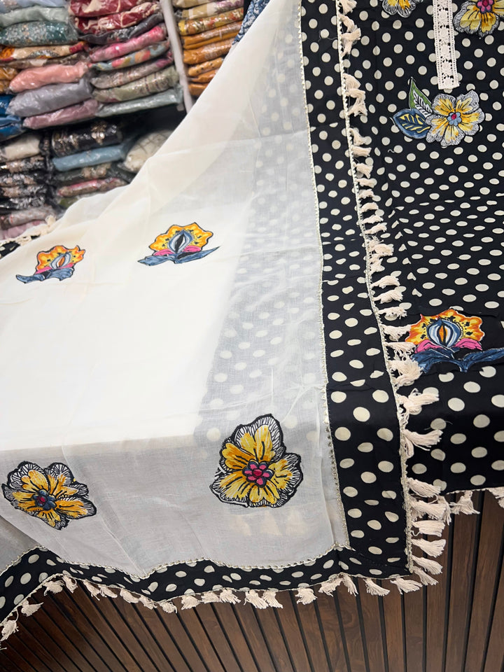 Cotton unstitched suit 30818