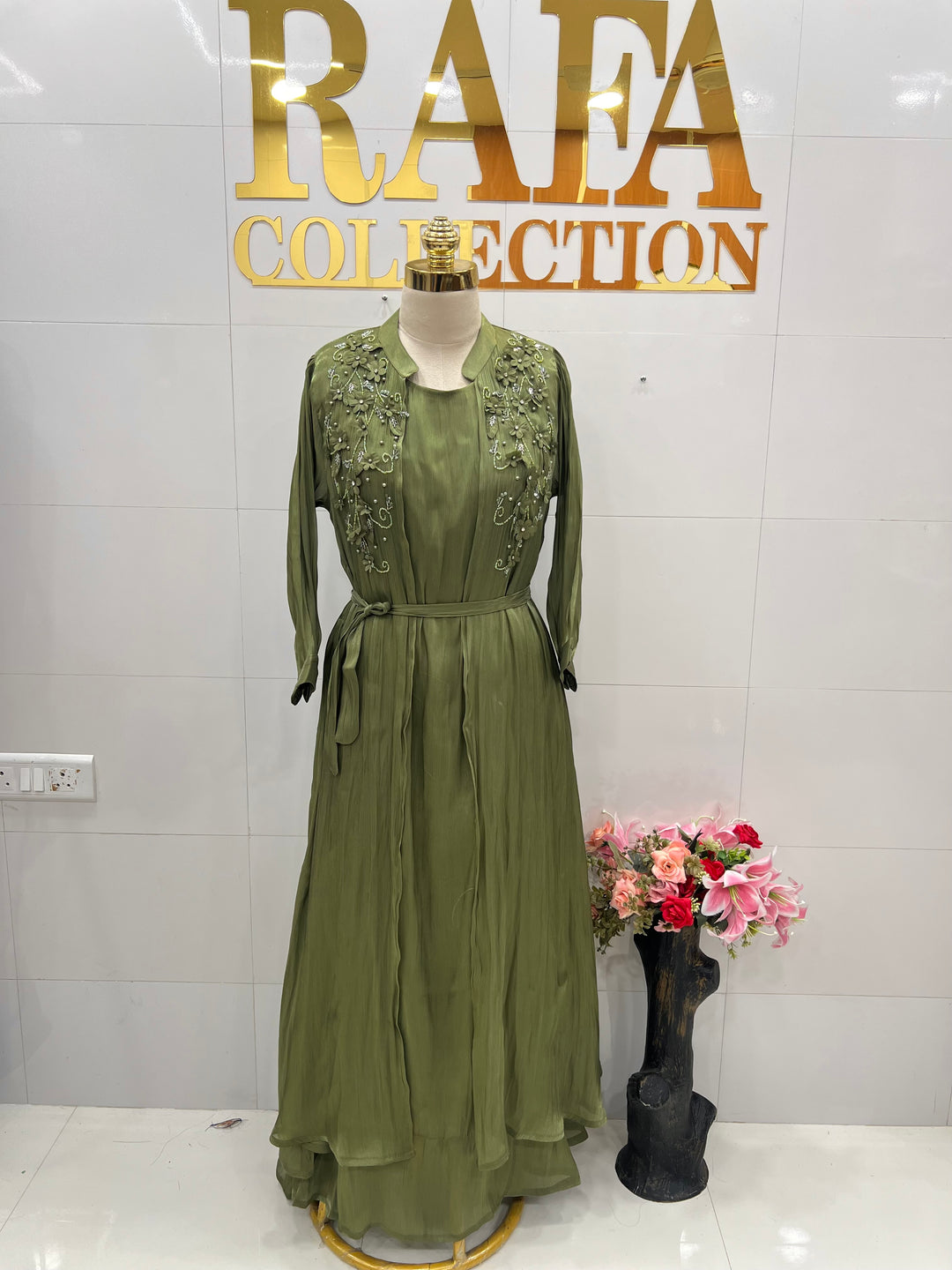 Shimmer shrug gowns 837