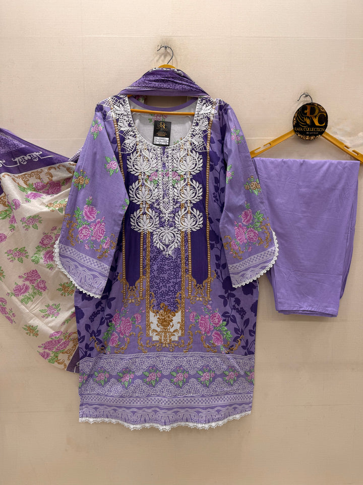 Cotton lakhnawi ready to wear suits