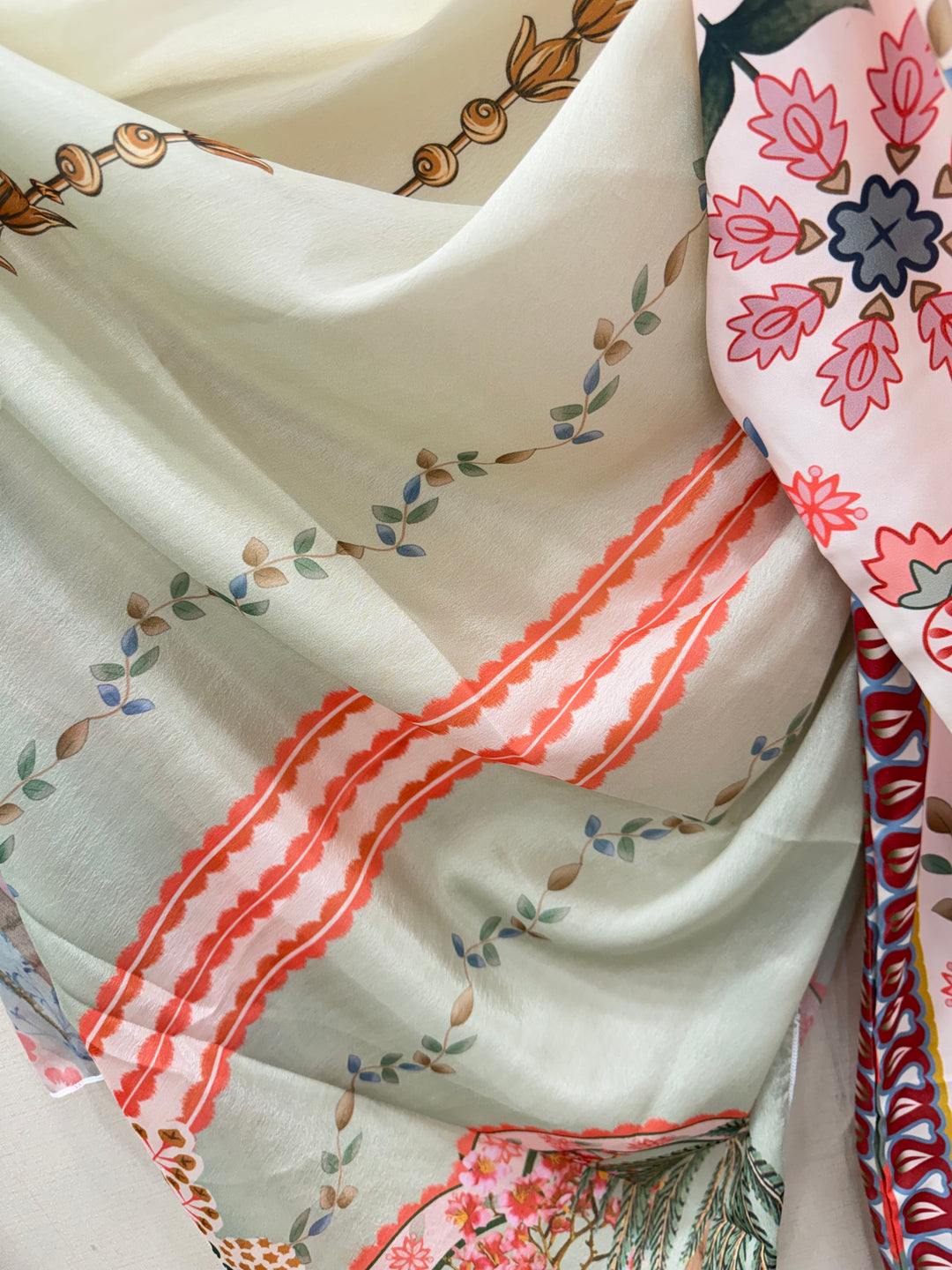 Printed long kaftan
