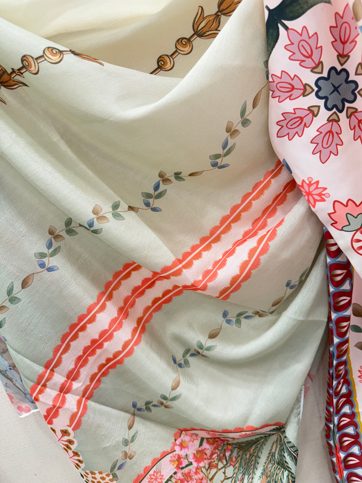 Printed long kaftan