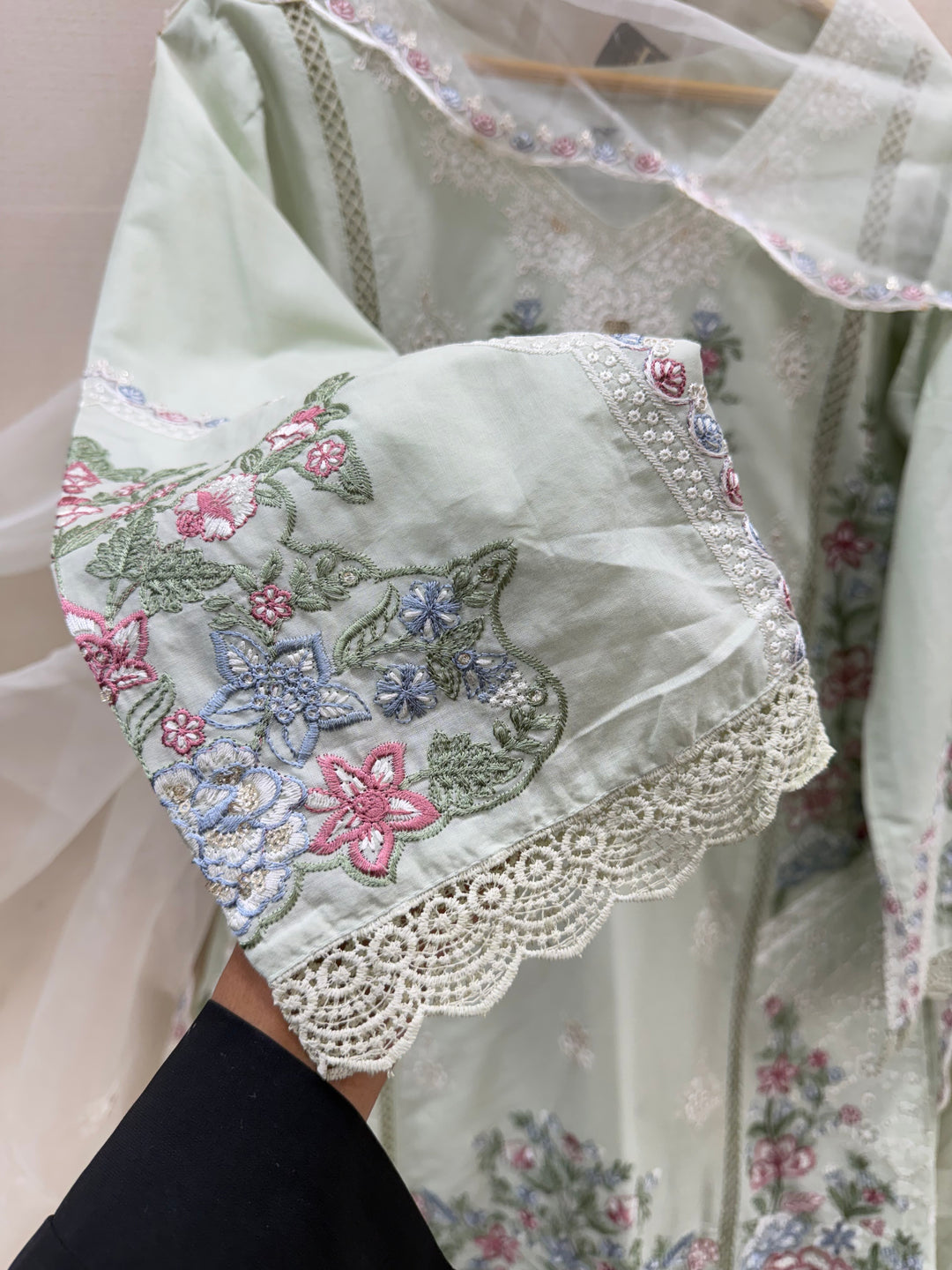 Cotton Embroidered Farshi Salwar Suits