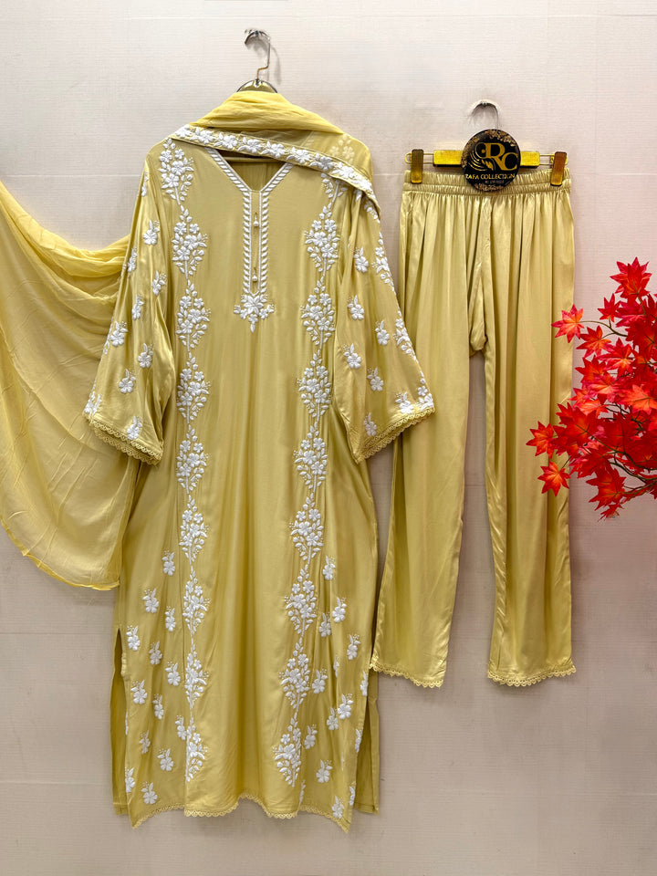 Lucknawi Long kaftan Suits