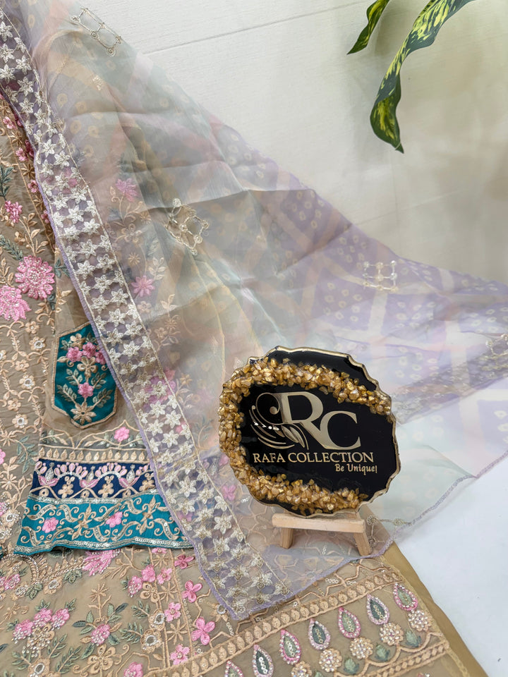 Organza Pakistani unstitch suits