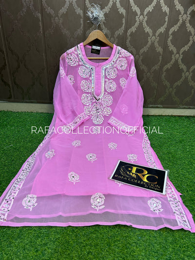 Lucknawi georgette kurti